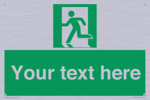 Custom Emergency Exit Left Sign